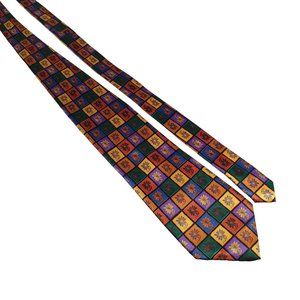 Yuletied Men Necktie Tie Designer Holiday Colorful Floral Work Office Dad Gift